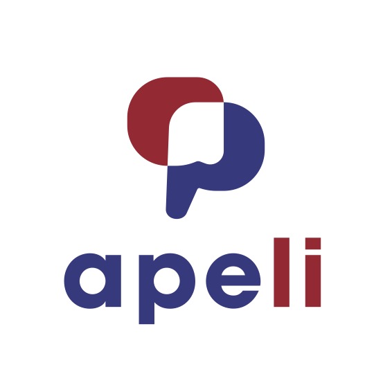 apeli logo blue:red